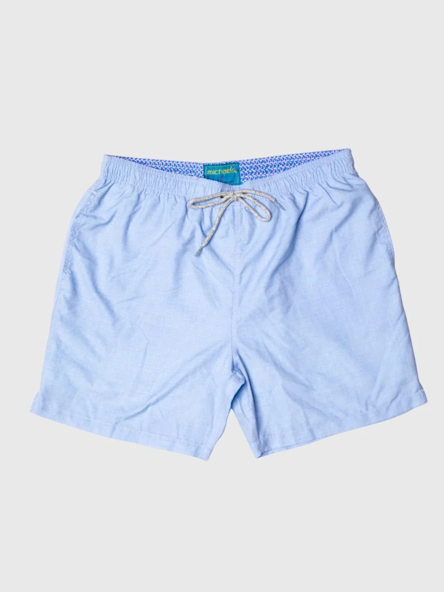 Michaels Swimwear Men's Linen Solid Swim Trunk | Saint Bernard