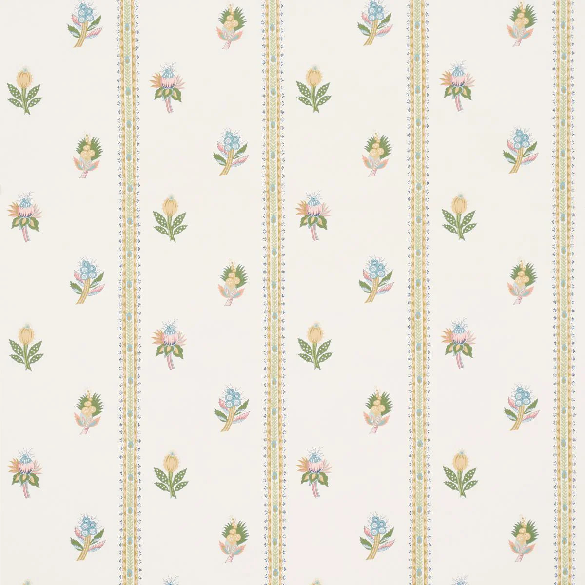 Schumacher Les Fleurs Exotiques Citron Wallpaper | DecoratorsBest