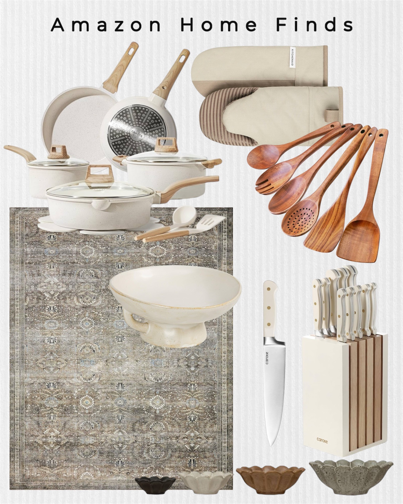 Amazon home finds: living room rug and kitchen essentials and decor.

#LTKHome #LTKSeasonal #LTKSaleAlert