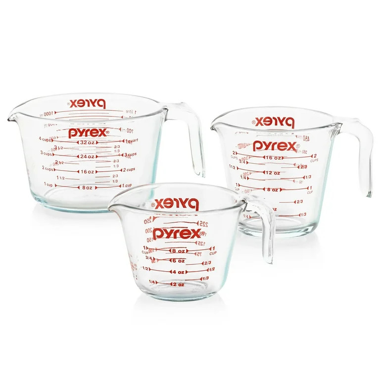 Pyrex 3-piece Glass Measuring Cup Set | Walmart (US)