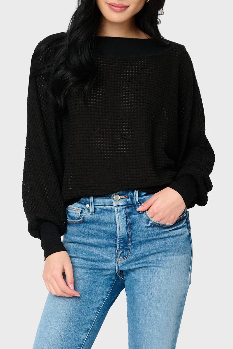 Wheels Up Open Weave Sweater | Gibson