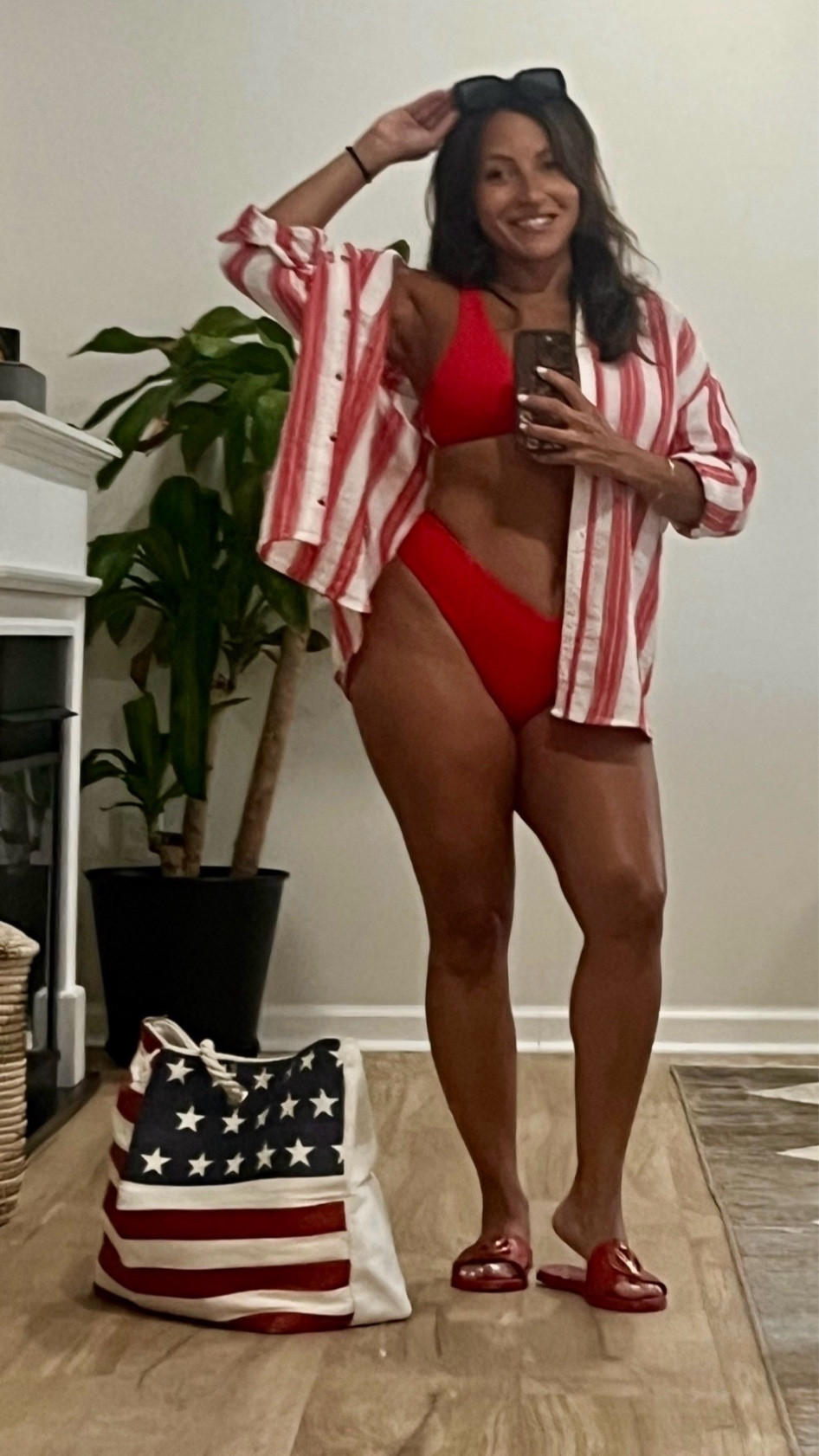 I forgot to post this look on the 4th, but it’s way too cute not to share 😍 On sale for Prime Day!

This red bikini + striped shirt combo is festive and wearable all summer long. Perfect for pool days, beach trips, or a casual BBQ with a little pop of color 🔥

Everything is linked here—including similar styles you can wear well beyond the holiday.

#LTKswim #LTKsummerstyle #redhotlook #poolsidefashion #LTKunder100 #easyoutfitideas

#LTKStyleTip #LTKSeasonal #LTKU