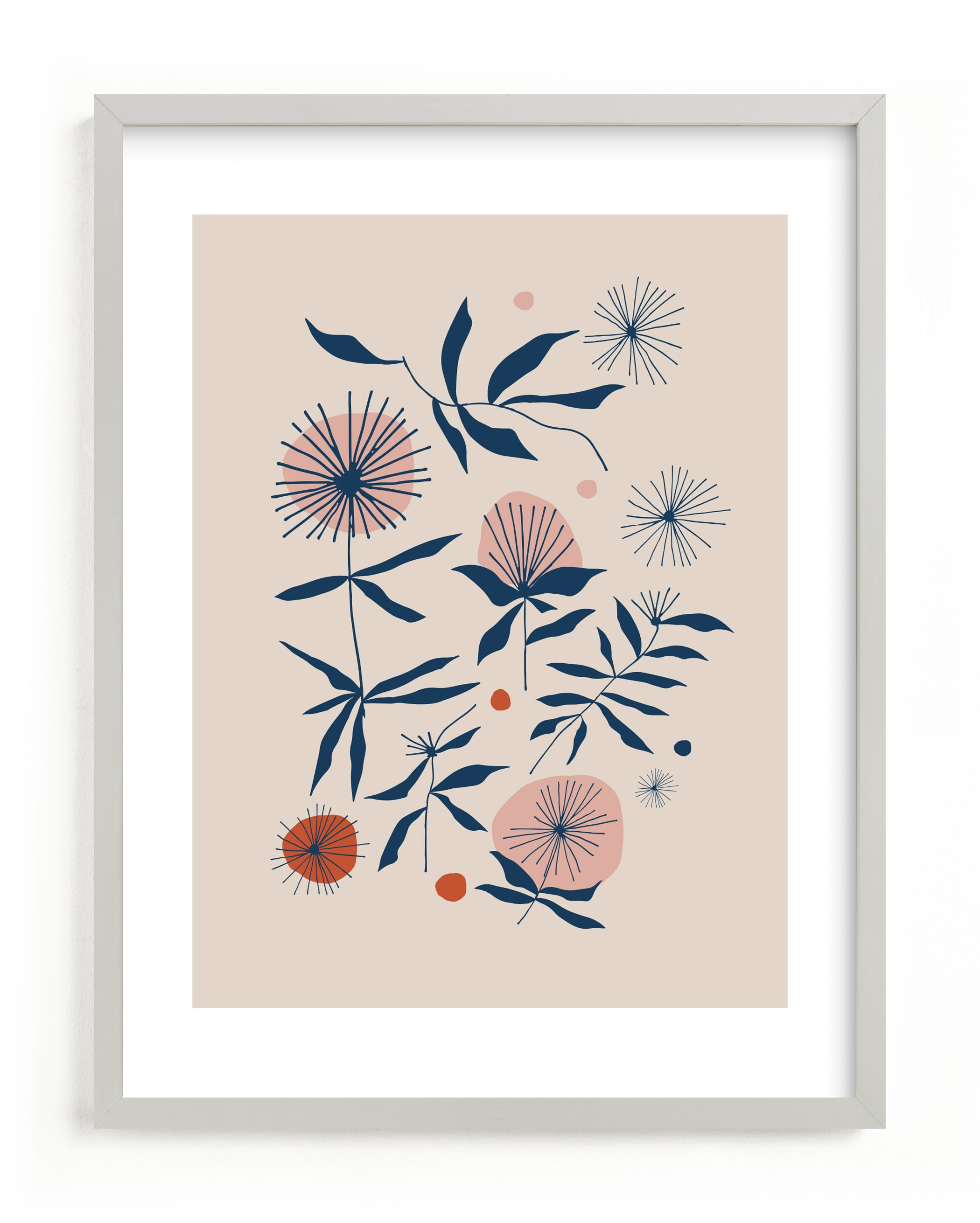 "Vintage Floral Set I" - Painting Limited Edition Art Print by Kate Capone. | Minted