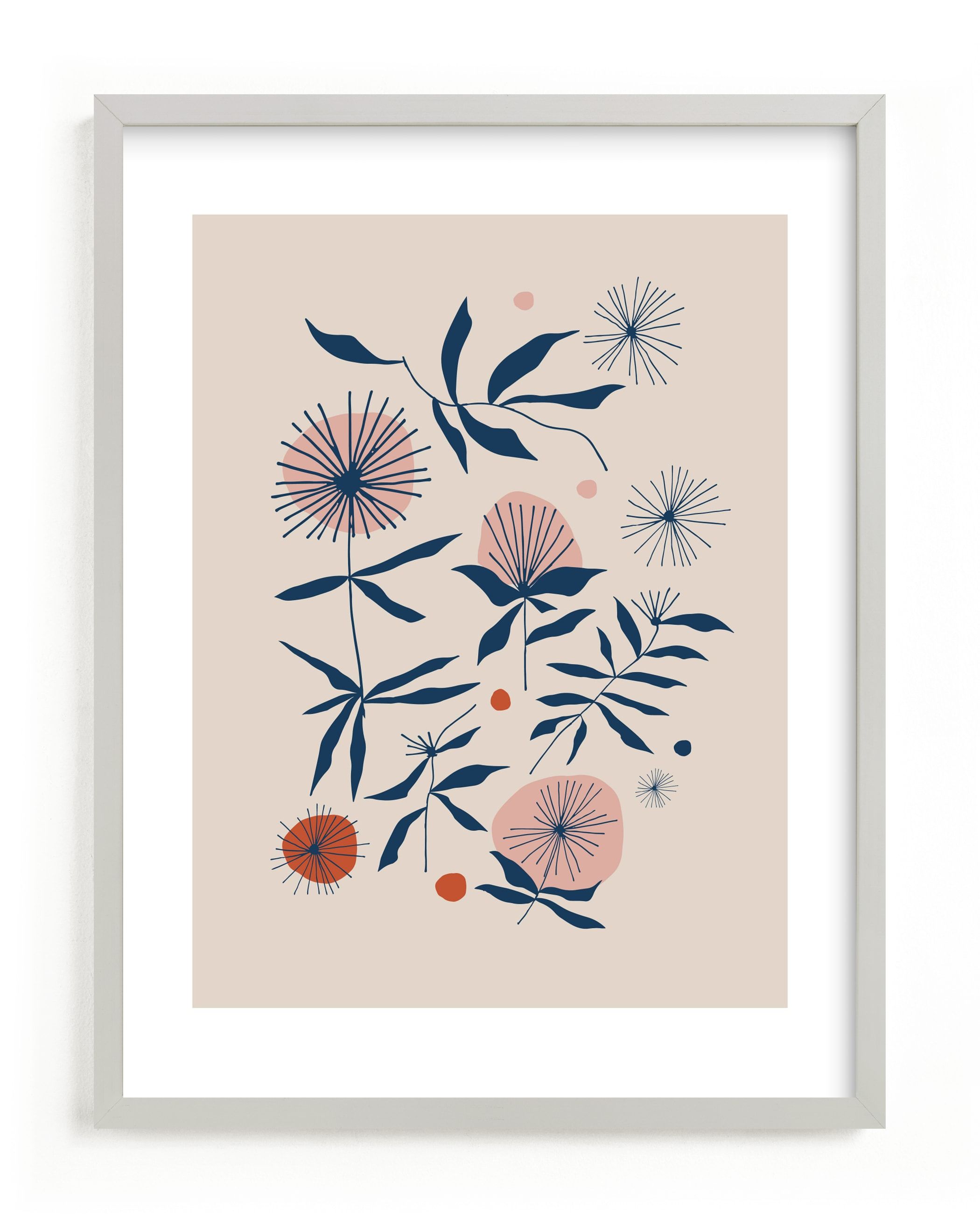 "Vintage Floral Set I" - Painting Limited Edition Art Print by Kate Capone. | Minted