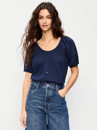 Airy Button-Down Top | Old Navy (US)