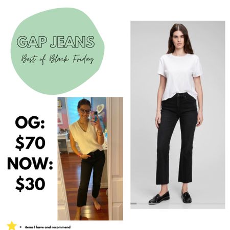 Gap jeans, black jeans, kick leg jeans, stretchy jeans, Black Friday, cyber Monday, gap sales

#LTKGiftGuide #LTKstyletip #LTKCyberweek