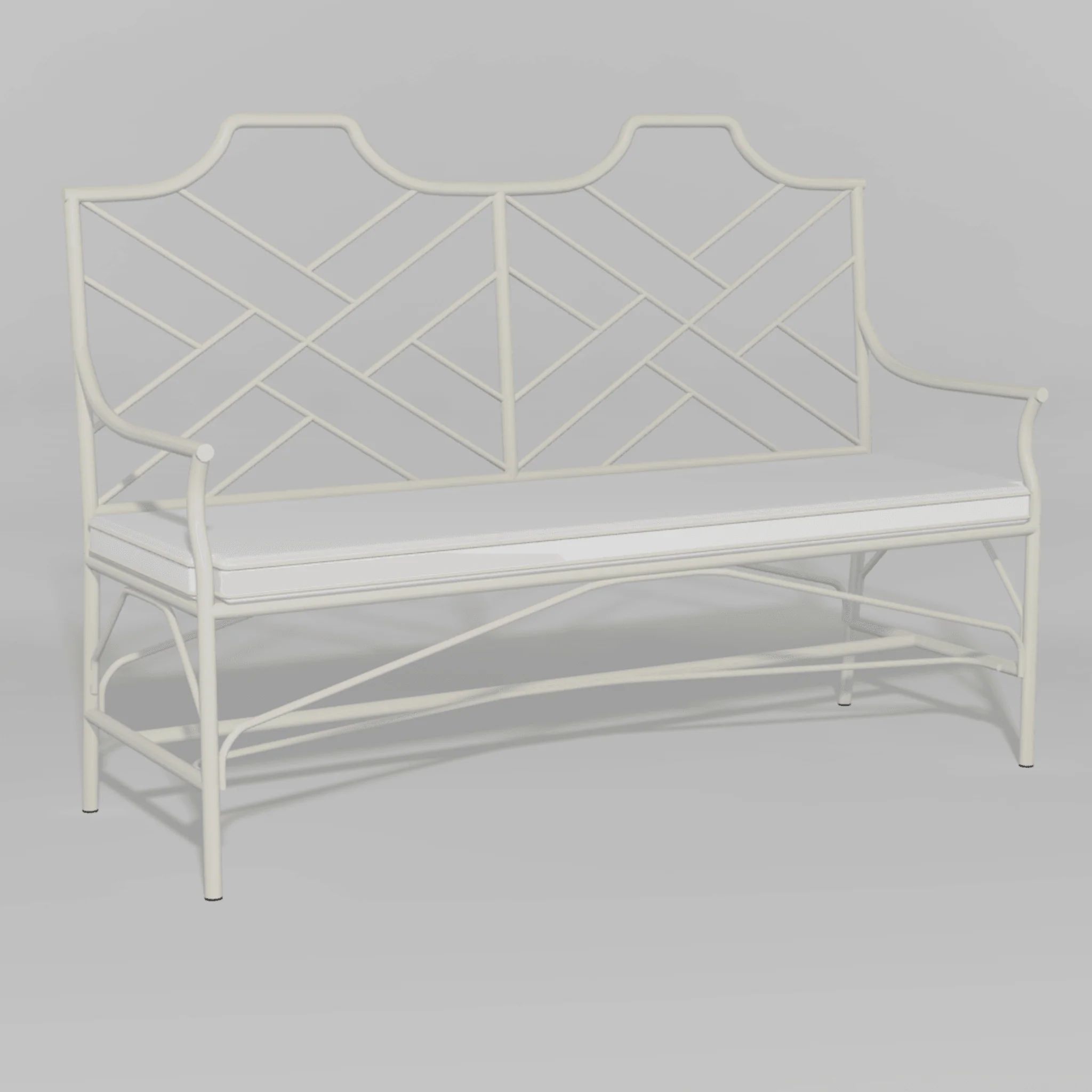 Chippendale Style Garden Settee | The Well Appointed House, LLC