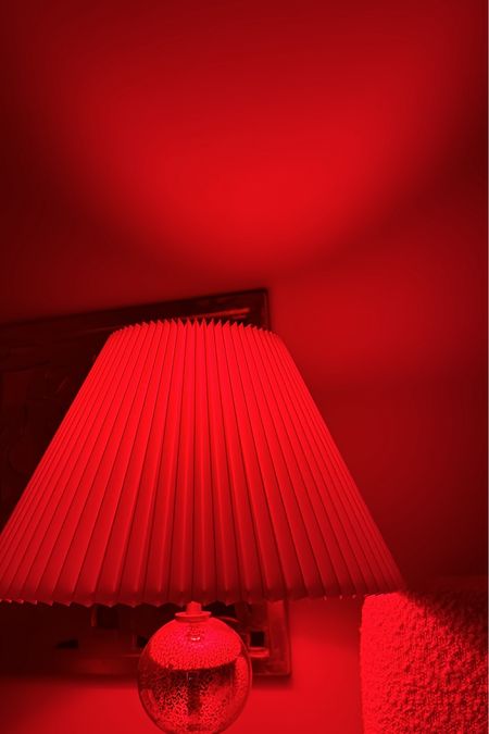 Red light bulbs for any lamp (easily change colors for during the day etc) 

Perfect before going to bed 




#LTKhome #LTKfindsunder50 #LTKU