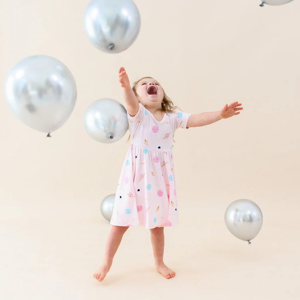 Twirl Dress in Sakura Space | Kyte BABY