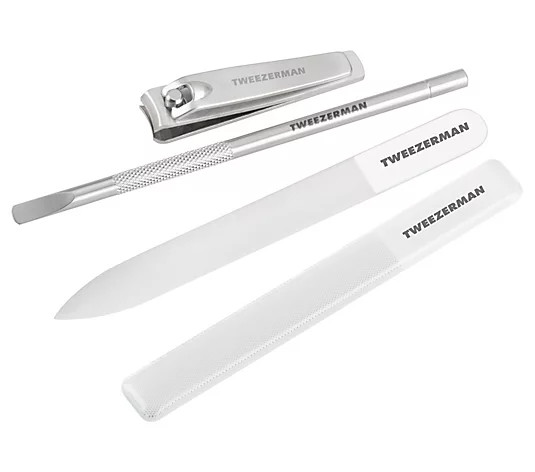 Make Your Selection: Tweezerman Glass Manicure Set | QVC