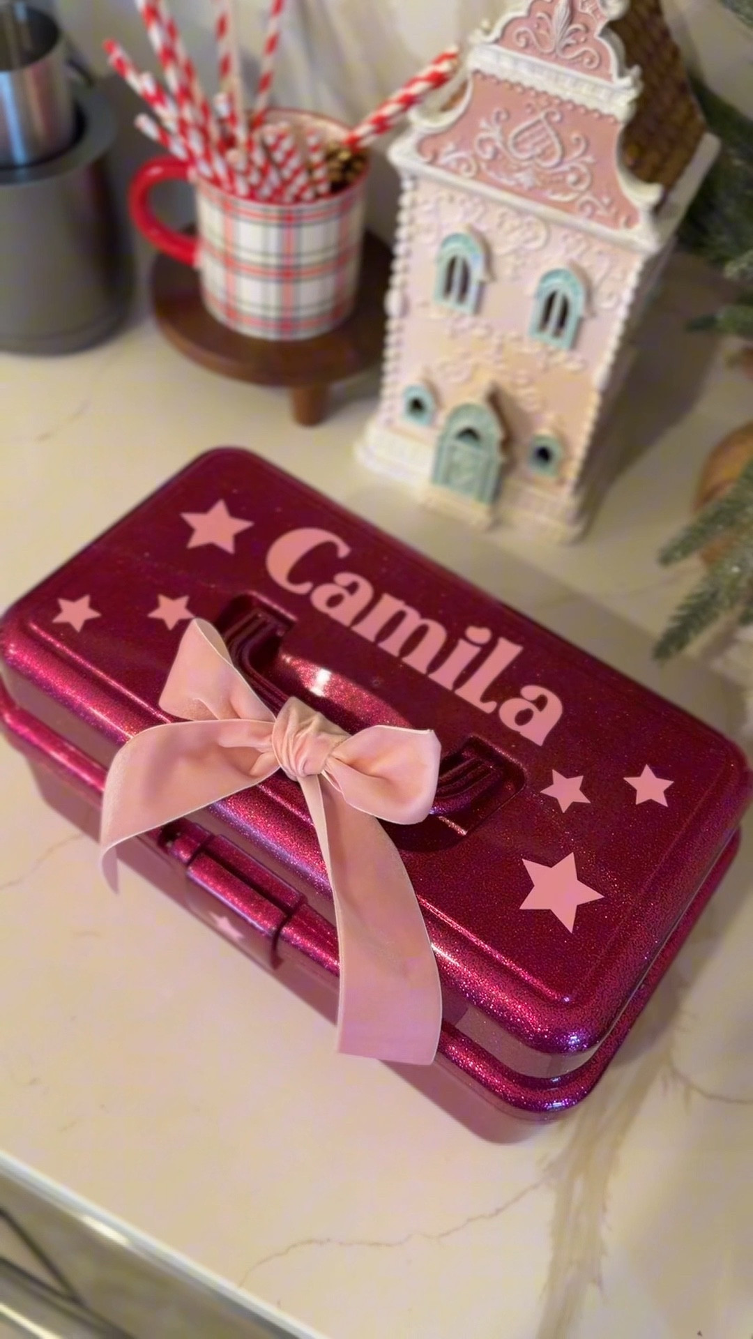 8 year old me would have been absolutely obsessed with a box like this 💖✨ I pulled out my Cricut and used permanent vinyl to add my niece’s name, little stars, and of course a pink bow to this adorable craft box. It honestly gives me major vintage Caboodles vibes and I love it.

I filled it with some of her favorite crafty goodies and even went back for more because this girl loves to craft. You could also add hair accessories, bracelet-making beads, stickers, or anything your little girlie is into right now. That’s what makes this gift so fun…you can completely customize it to their personality and hobbies.

I originally made this for my niece for Christmas and totally forgot it was sitting in my drafts. With all the spring birthdays coming up, I had to share this idea because it makes the sweetest, most personalized gift for crafty kids. 💝

#DIYgiftidea #craftygirls #cricutcrafts #personalizedgifts #momlifeideas craft box diy, cricut vinyl project, personalized kids gifts, diy gift for girls, craft gift idea, kids craft kit, spring birthday gift idea, crafty kids activity, handmade gift idea, customized craft box, girl birthday gift inspiration, cricut diy project, personalized name vinyl, kids craft supplies, diy birthday gift, creative kids activities, craft lover gift idea, pink aesthetic crafts, cricut permanent vinyl project, mom diy ideas, handmade kids gift, easy cricut craft idea, girls craft box idea, kids diy project, crafting with cricut, personalized box diy, kids birthday inspiration, creative gift for niece, girly craft aesthetic, diy personalized gifts 🎀✨

#LTKmomlife #LTKSpringSale #LTKKids