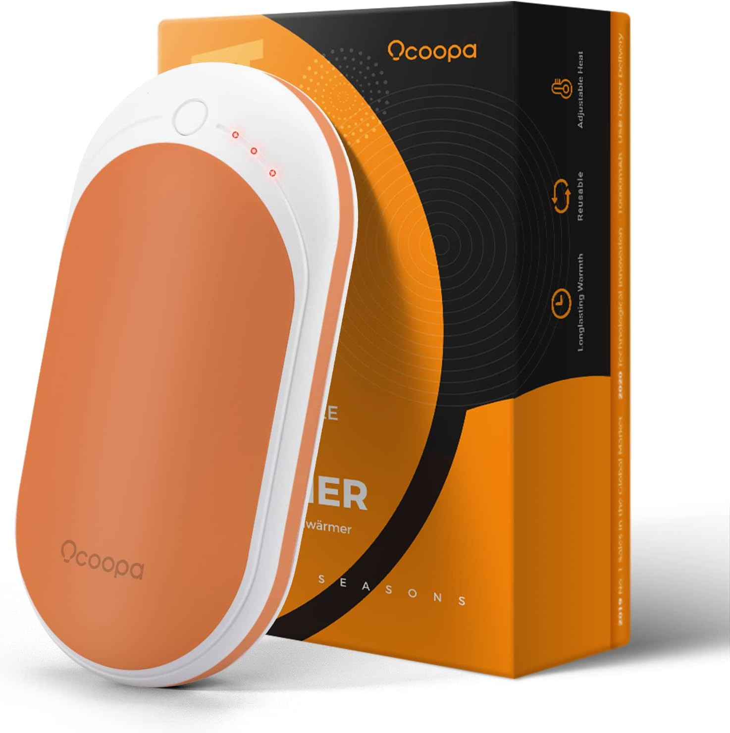 OCOOPA Hand Warmers Rechargeable, 1 Pack 5200mAh Electric Portable Pocket Heater, Heat Therapy Great | Amazon (US)