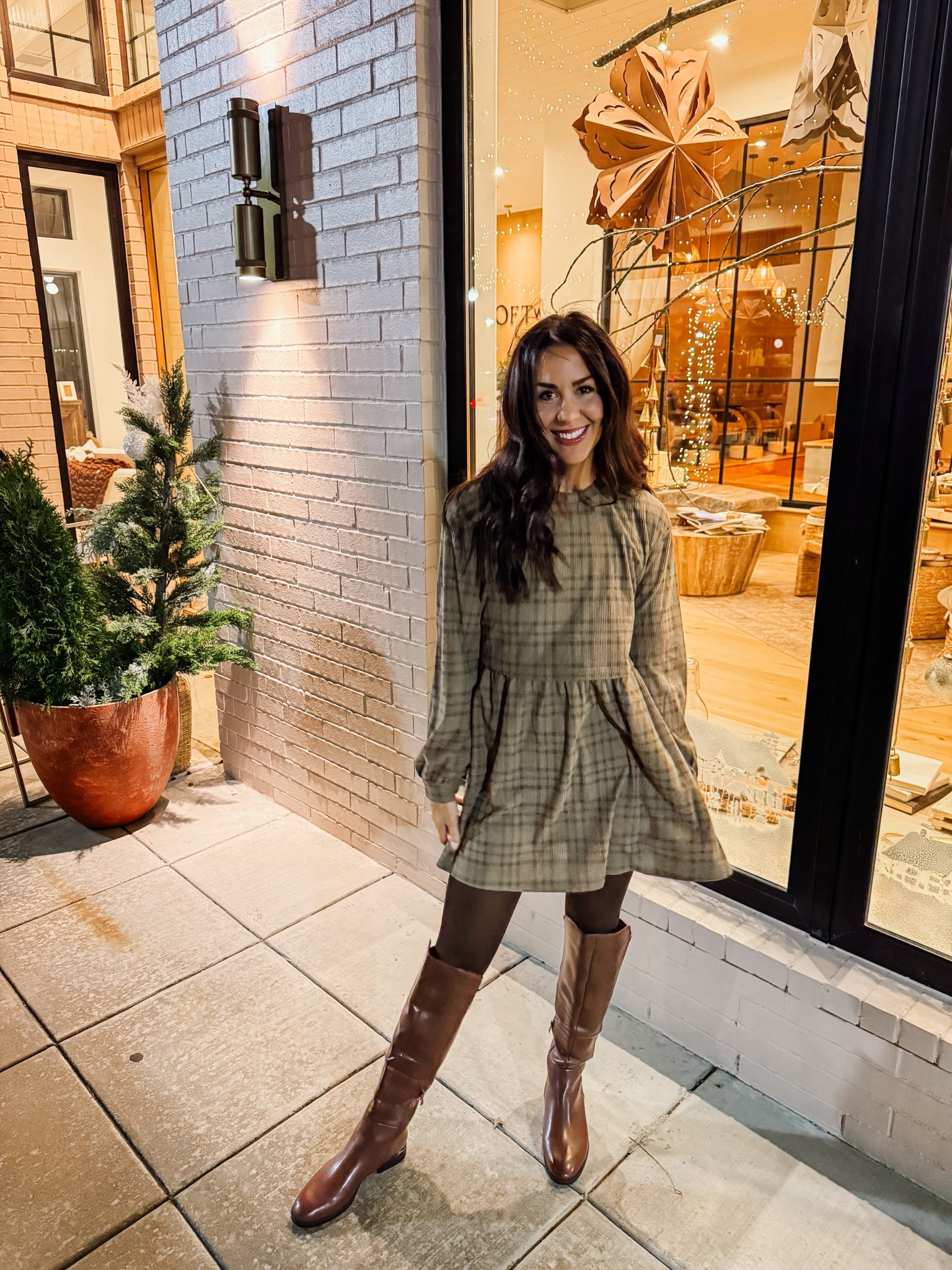 Date night outfit ♥️ Been wearing these same tights and boots with lots of mini dresses.

#LTKootd #LTKgrwm #LTKFindsUnder50