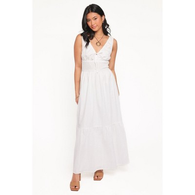 Petal and Pup Women's Kayden Maxi Dress - White L | Target