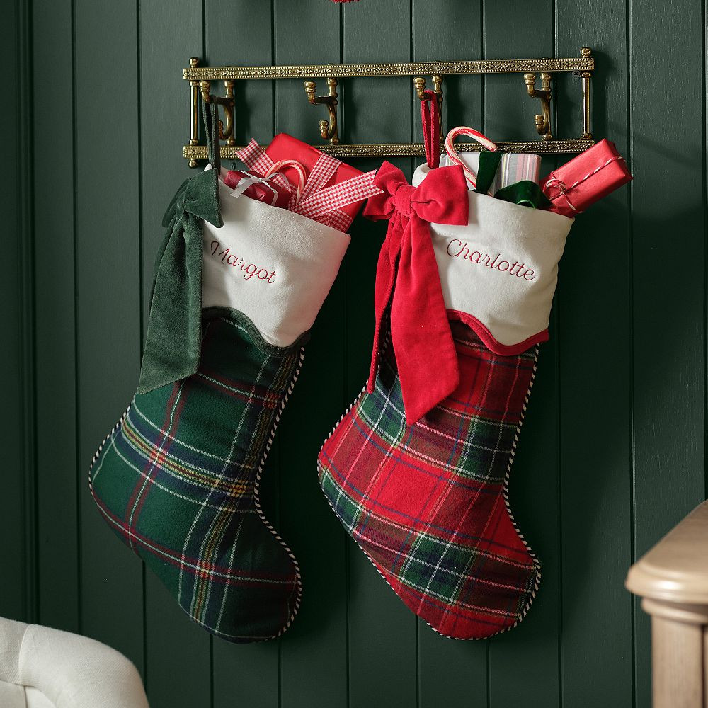 Hill House Home Festive Plaid Stocking | Pottery Barn Teen