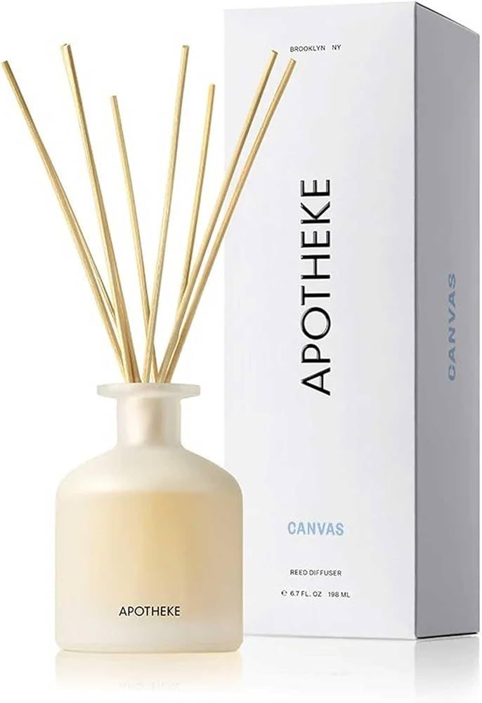 Apotheke Luxury Scented Oil Reed Diffuser for Home (Canvas) - Home Fragrance Diffuser Set with St... | Amazon (US)