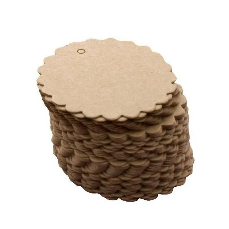 ZTTD Rustic paper gift label label 100PC label label brown kraft party flower wedding Home Decor ... | Walmart (US)