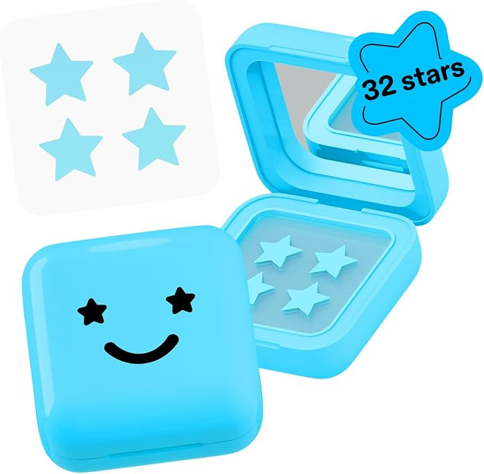 Starface Hydro-Star Hydrocolloid Patches with Salicylic Acid, Inside a Big Blue Compact, Helps Un... | Amazon (US)