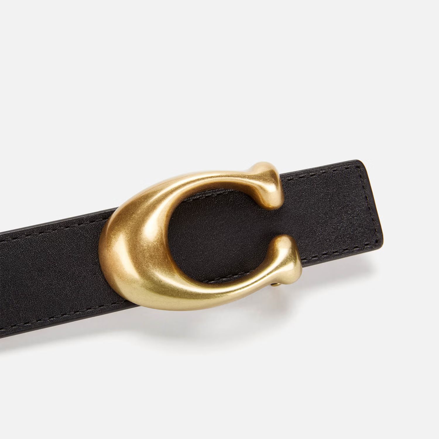 Coach Women's 25mm Sculpted C Reversible Belt - Black 1941 Saddle | Mybag.com (Global) 
