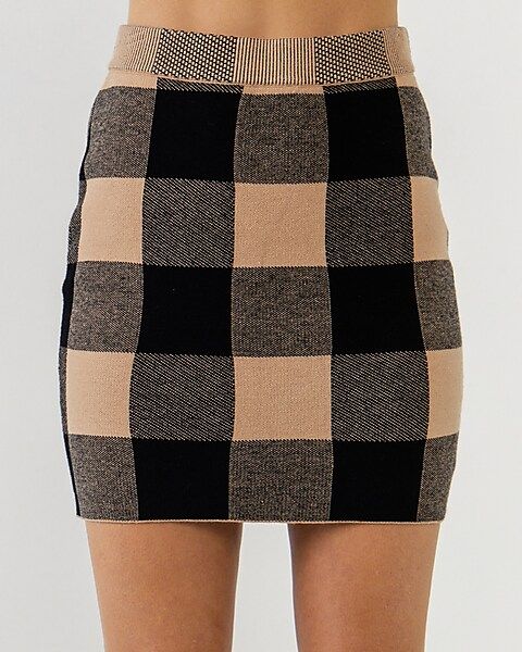 English Factory Gingham Mini Skirt | Express