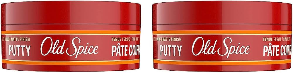 Old Spice Hair Styling Putty for Men, High Hold Matte Finish, 2.22 Oz Each, Twin Pack, NEW Formul... | Amazon (US)