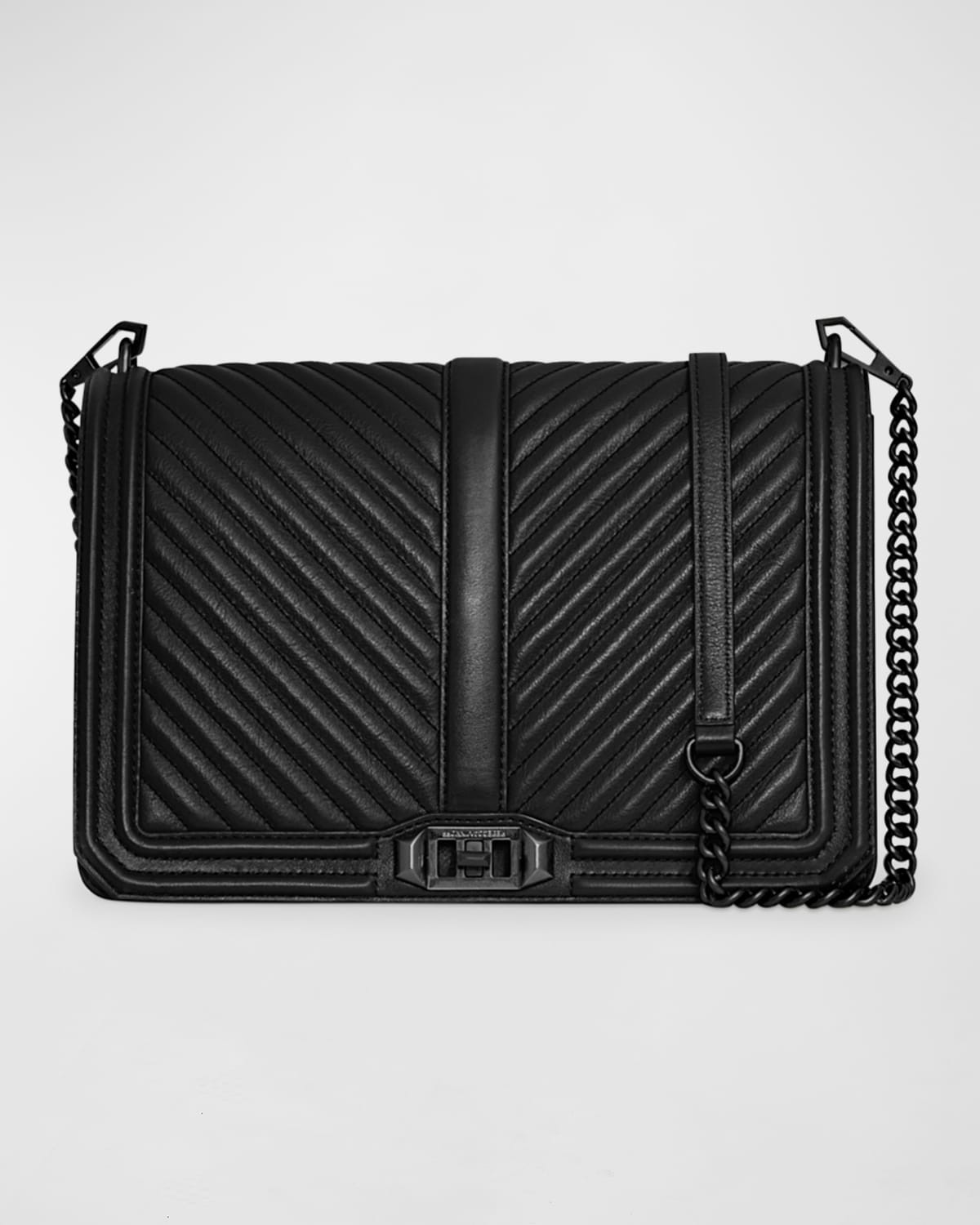 Love Jumbo Chevron-Quilted Crossbody Bag | Neiman Marcus