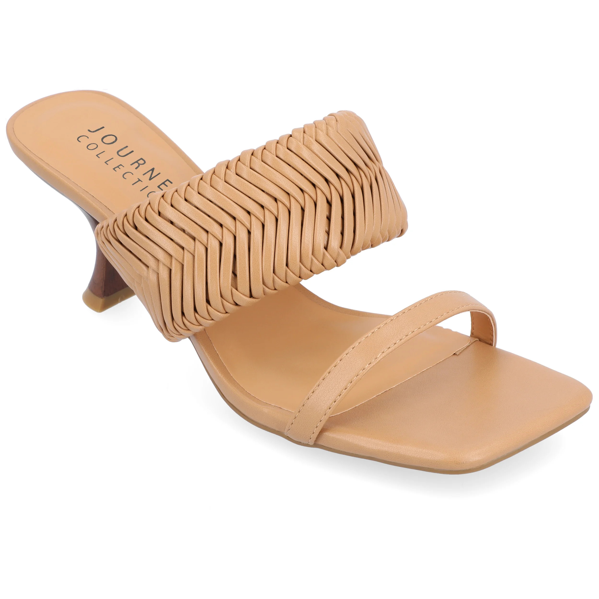 Journee Collection Womens Monyka Tru Comfort Foam Woven Slip On Pump | Walmart (US)