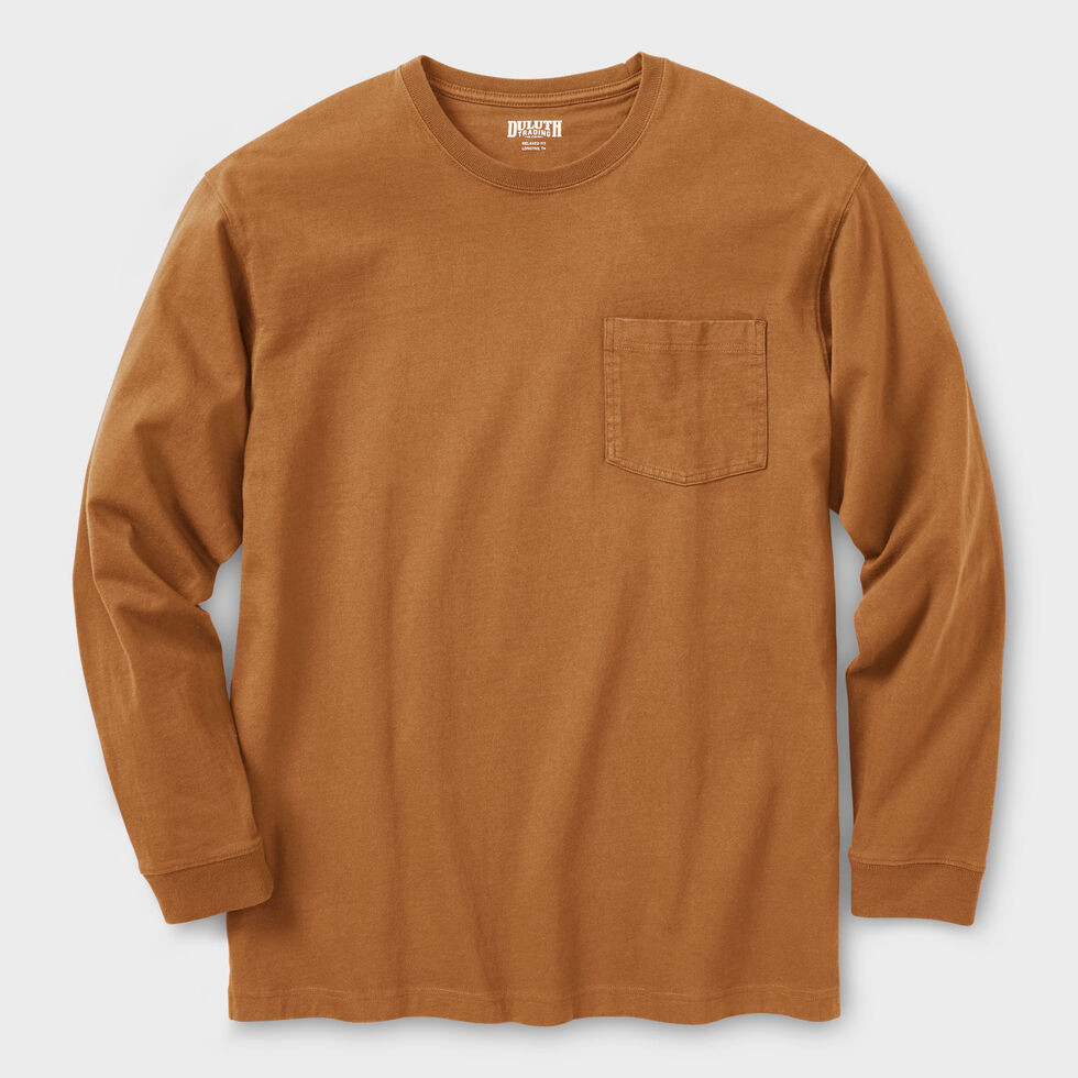 Men's Longtail T Relaxed Fit Long Sleeve Pocket Crew | Duluth Trading Company