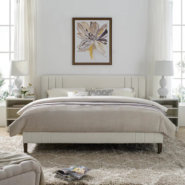 Moniz Upholstered Low Profile Platform Bed | Wayfair North America