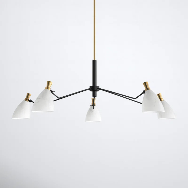 Cumberland 5 Light Metal Dimmable Sputnik Chandelier | Wayfair North America