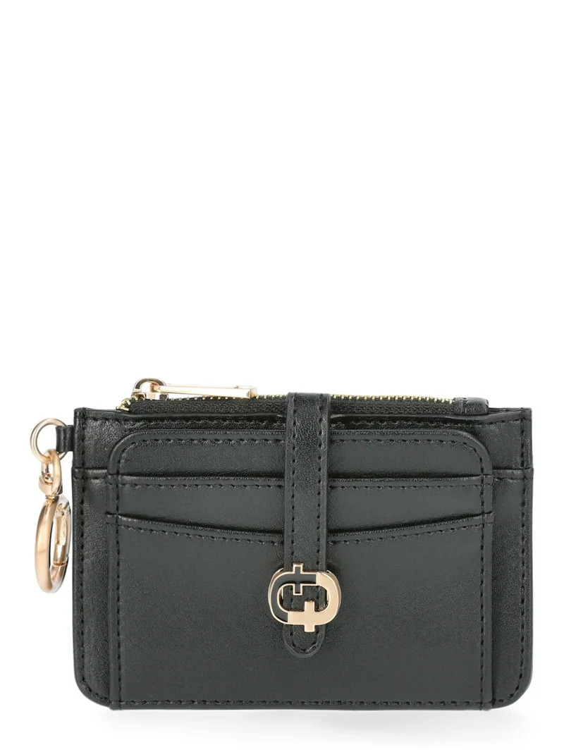 Time and Tru Women's Maria Card Case, Black - Walmart.com | Walmart (US)