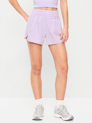 Extra High-Waisted Crinkle Run Shorts -- 3-inch inseam | Old Navy (US)