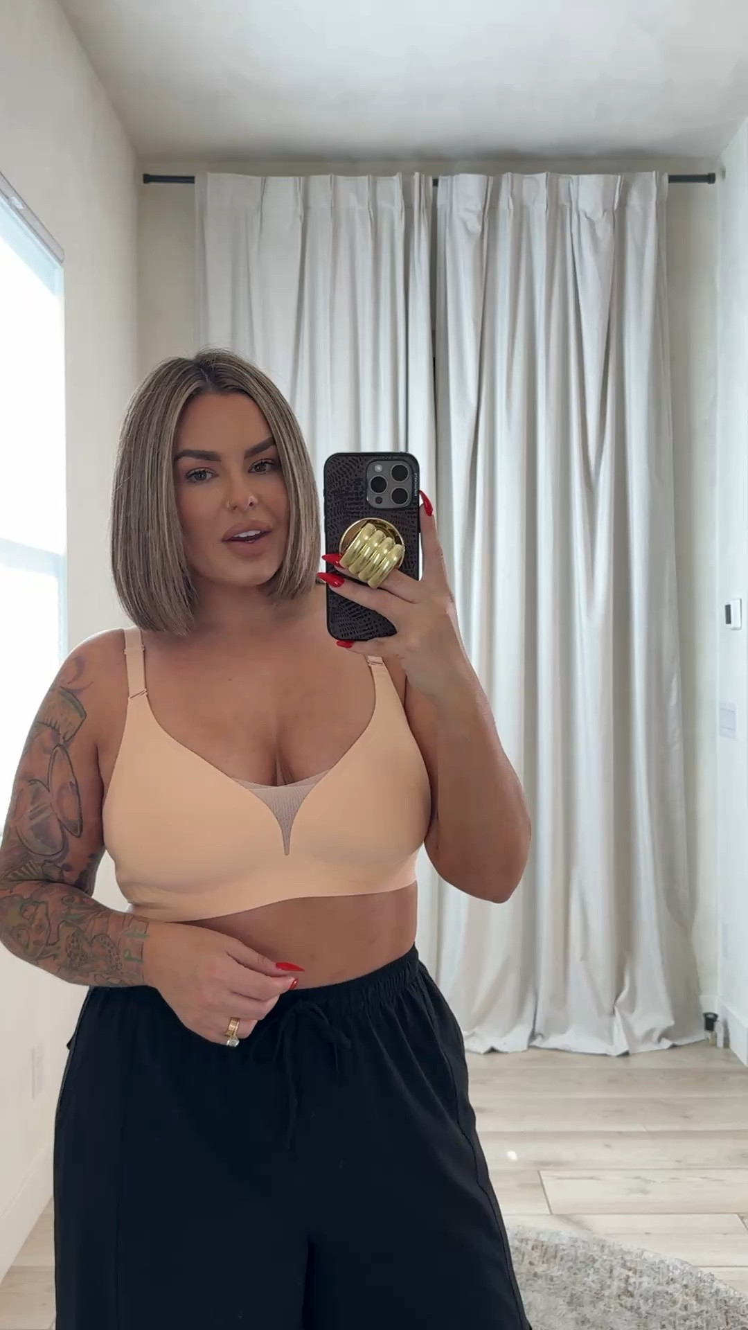 A bra I know you will love just as much as I do so I had to share. 

I’m a 38d/dd and I’m wearing the XL 

My pants are old from ALO no link sorry.

#LTKMidsize #LTKSaleAlert