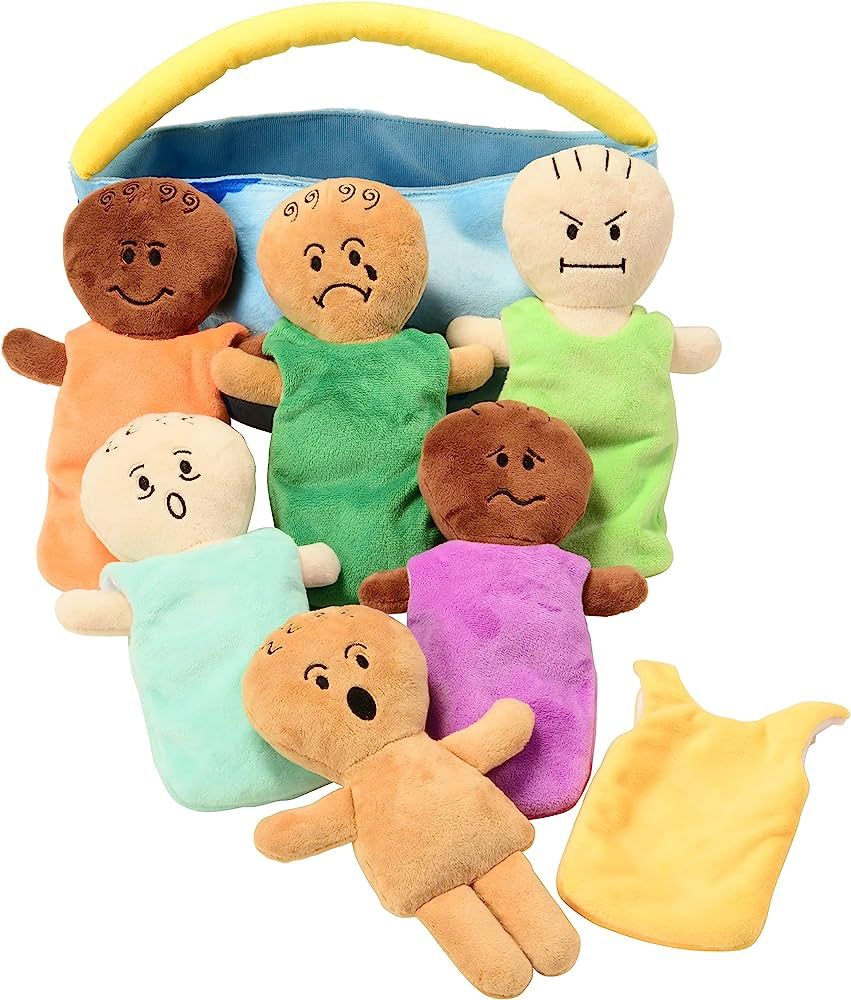 Constructive Playthings CP-039 Expression Babies Plush Dolls, Super Soft Baby Dolls Set, 6 Piece ... | Amazon (US)