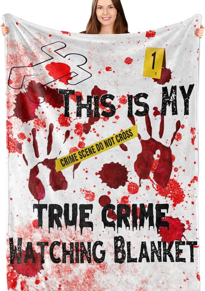 InnoBeta True Crime Gifts, True Crime Blanket, Crime Lovers Gifts, This is My True Crime Watching... | Amazon (US)