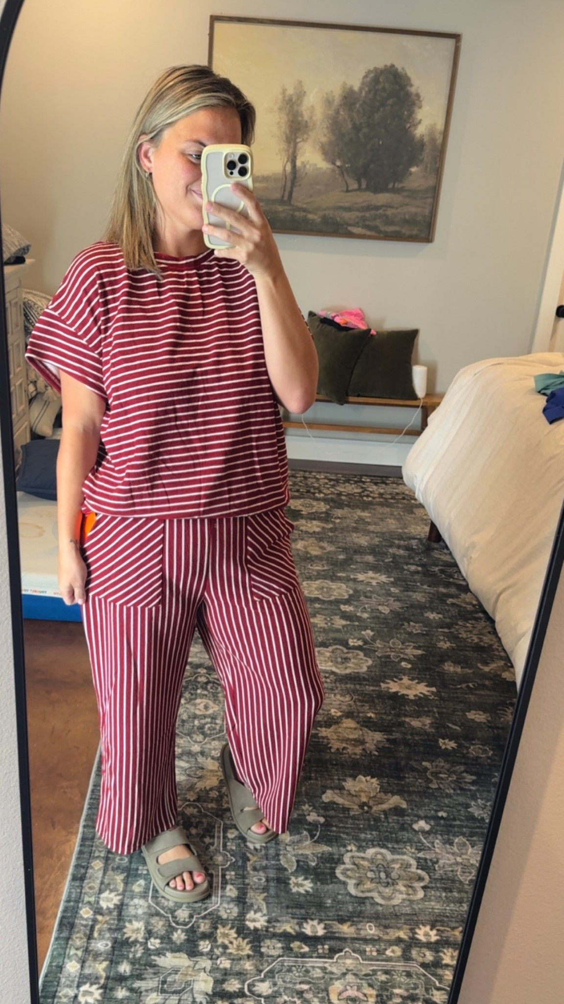 This Amazon striped two-piece set is an effortless outfit you’ll want in every color. The relaxed top and wide-leg pants make it perfect for running errands, grabbing coffee, traveling, or dressing up with sandals and jewelry for brunch. It’s lightweight, flattering, and one of those sets that looks way more expensive than it is.

Trust me—you’ll want more than one color. ✨

#LTKFinds #AmazonFashion #AmazonFinds #MatchingSet #TwoPieceSet #AmazonStyle #EverydayStyle #MomStyle #TravelOutfit #CasualChic #StyleOnABudget #LTKFashion #WeekendStyle #ComfortMeetsStyle #EasyOutfit #AffordableFashion #OOTD #WideLegPants #AmazonMustHaves #CapsuleWardrobe

#LTKootd #LTKU #LTKMidsize