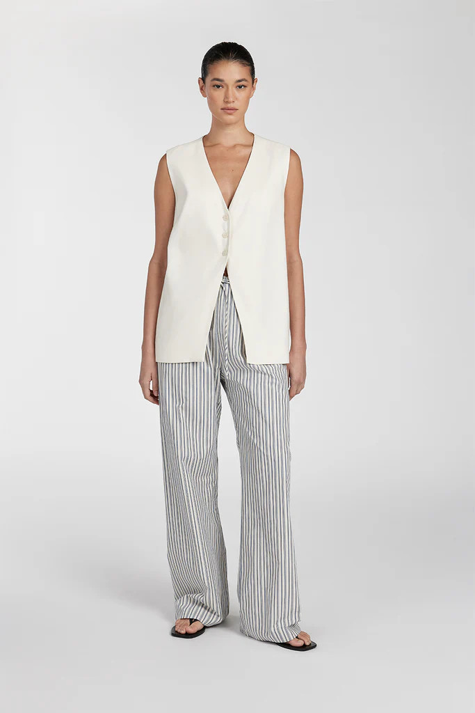 EZRA BLUE STRIPE DRAWSTRING PANT | DISSH