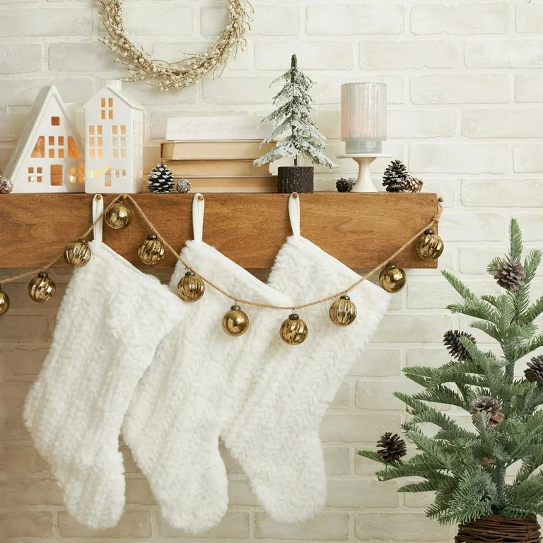 My Texas Home Christmas Gold Shatterproof Ornament Garland, 72 in | Walmart (US)