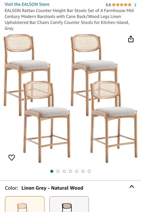 Farmhouse bar stools. Beautiful and great quality 🤩

#LTKfamily #LTKsalealert #LTKhome