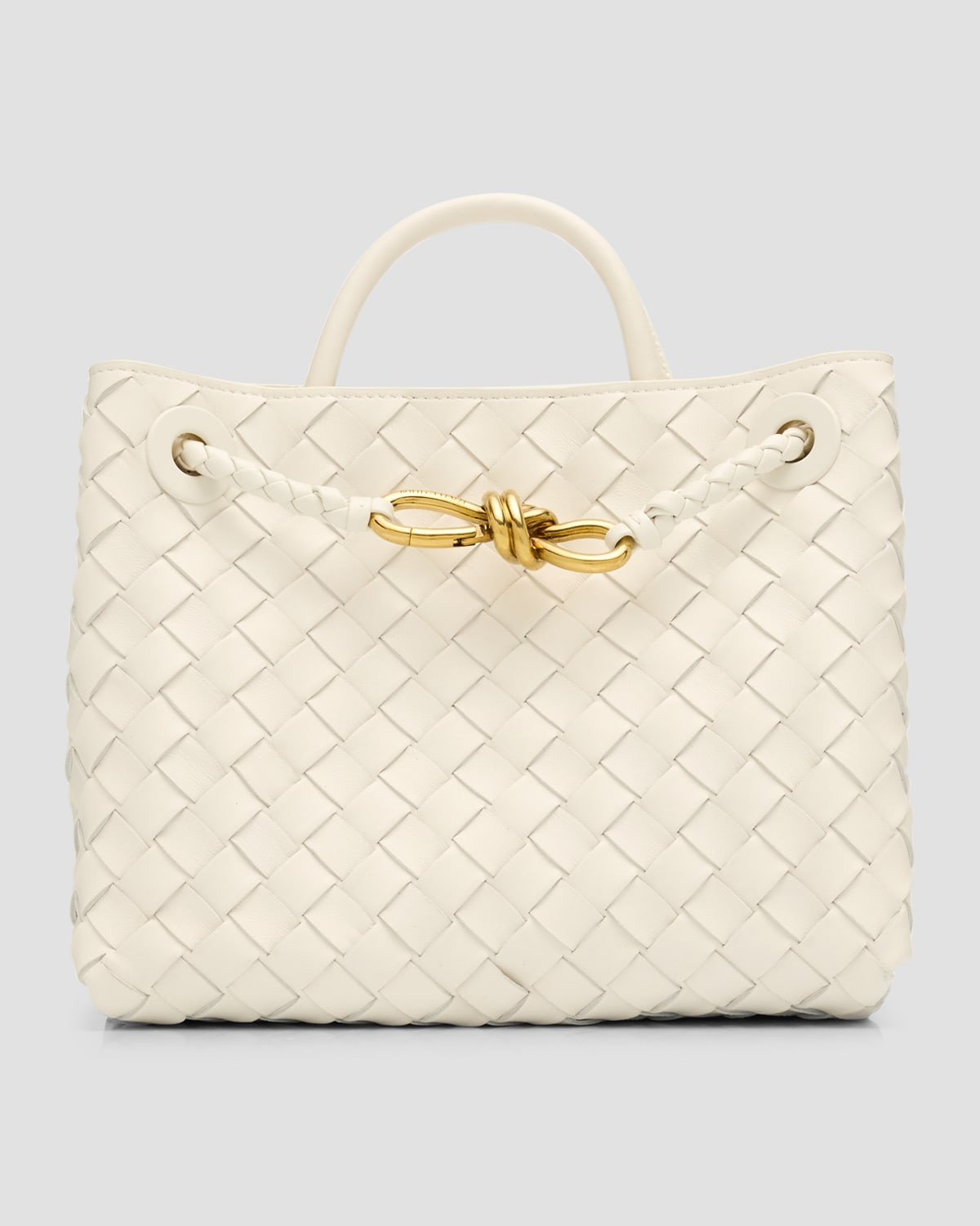 Andiamo Small Leather Top-Handle Bag | Neiman Marcus