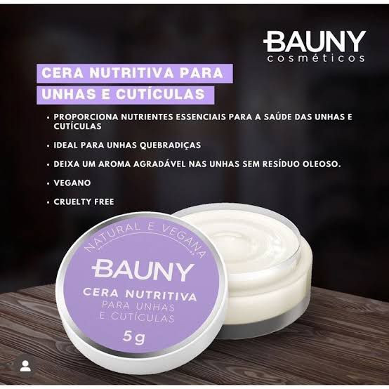 Cera Nutritiva Para Unhas e Cutículas 5G BAUNY | Shopee (BR)