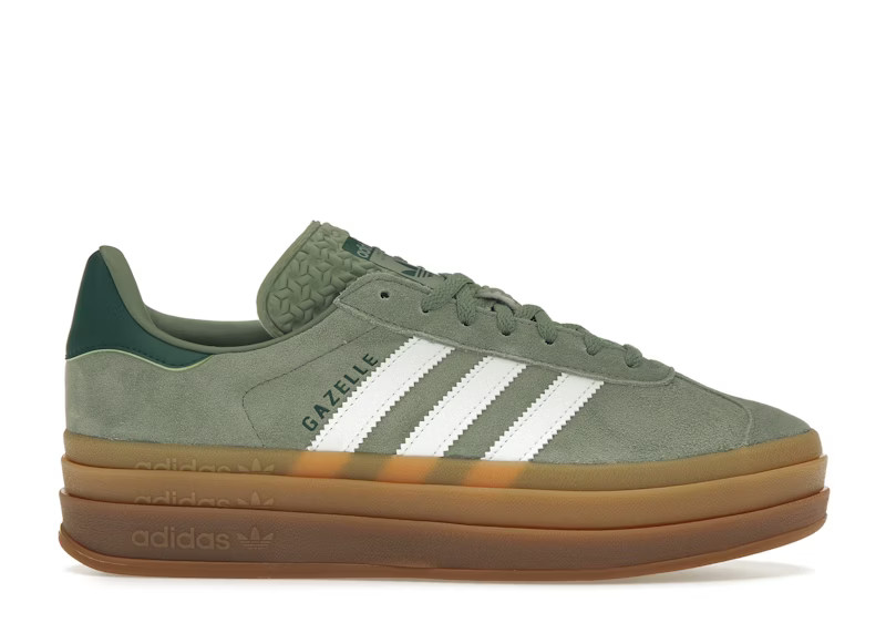 adidas Gazelle Bold Silver Green Gum (Womens) | StockX