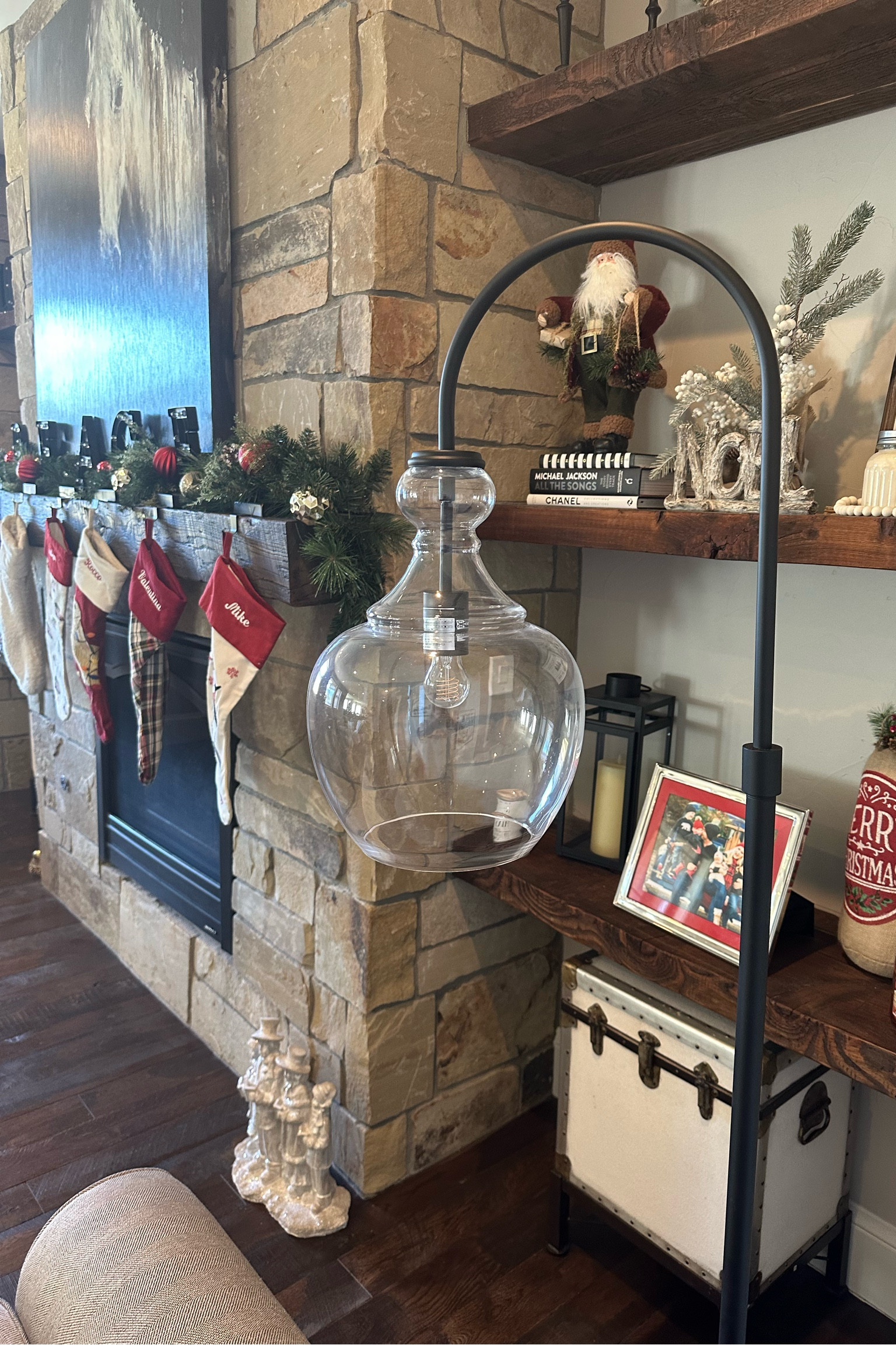 Pottery Barn Dupe floor lamp glass floor lamp 

#LTKSeasonal #LTKHoliday #LTKhome