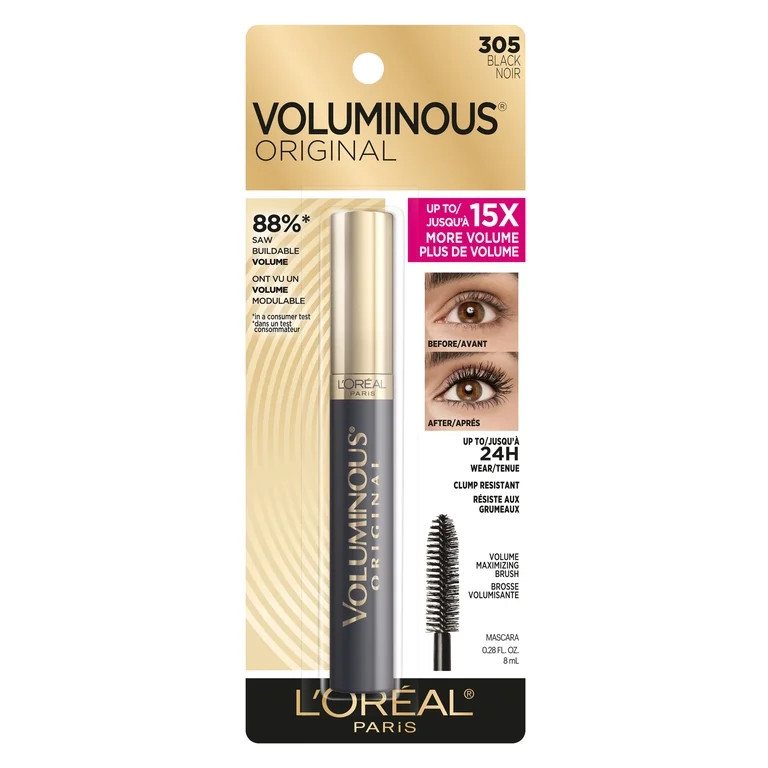 L'Oreal Paris Voluminous Original Washable Bold Eye Mascara, Black | Walmart (US)