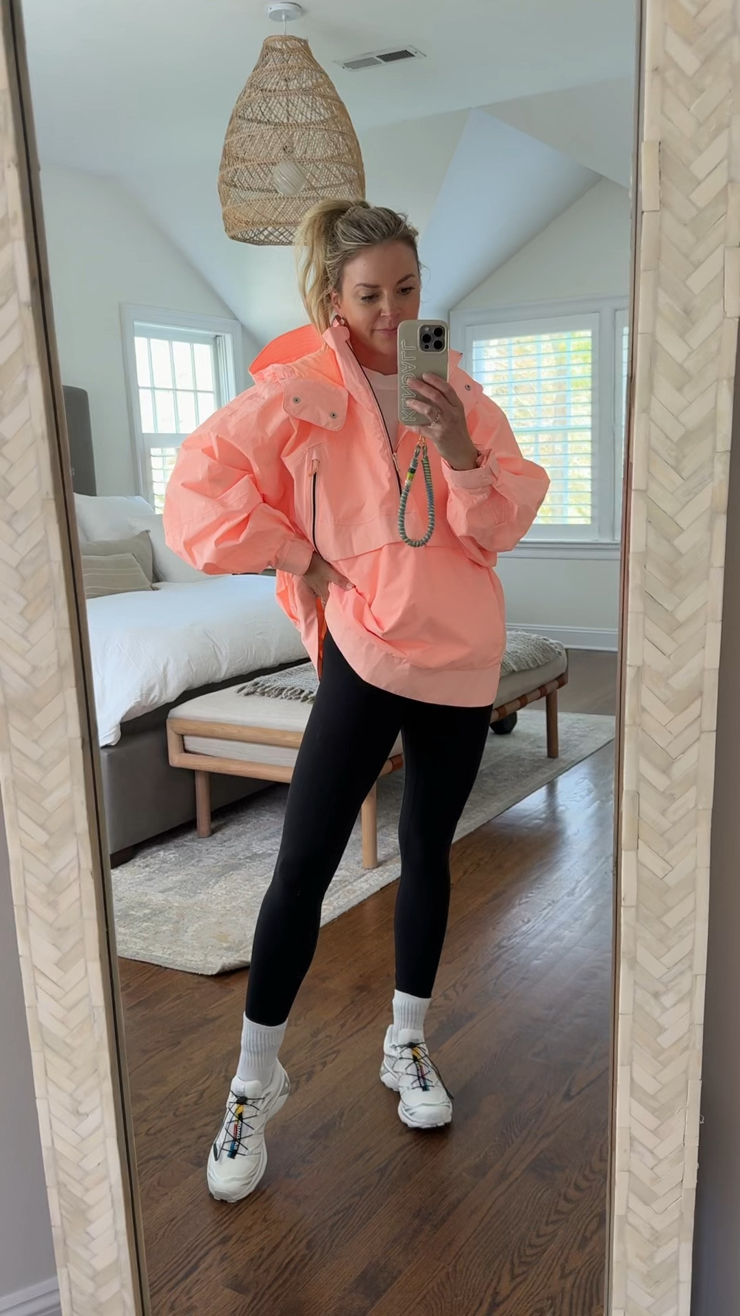 Need an XS, but love the style and color of this raincoat 
-small coat, need an XS
-small tee
-small sports bra 
-small leggings 
-size down 1/2 in sneakers 

#LTKmomlife #LTKActive