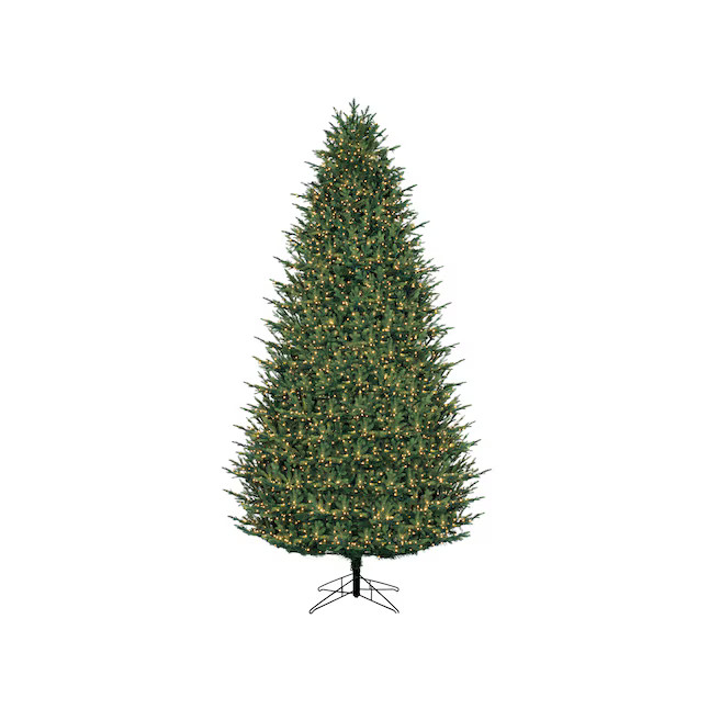 GE 9-ft Madison Fir Pre-lit Artificial Christmas Tree with White LED Lights | Lowe's