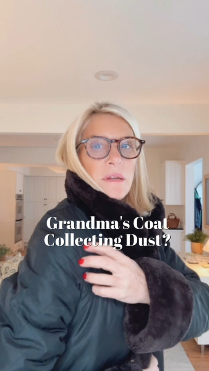 If you've been holding on to Grandma's old fur coat and it's collecting dust, see how you can reconstruct it so you'll actually wear it. I took my full-length sheared beaver coat from 1994 to NYC and had it completely reworked — reversible, practical, and wearable. Now I wear it all the time. Moral of the story: don’t toss it… transform it. 

 