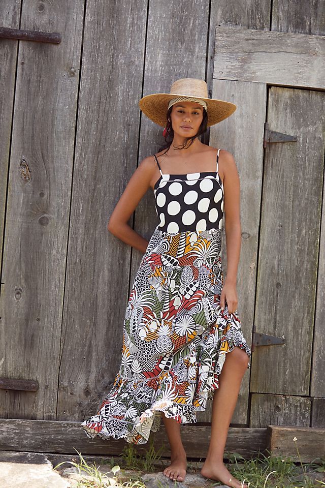 Farm Rio Tiered Cover-Up Maxi Dress | Anthropologie (US)