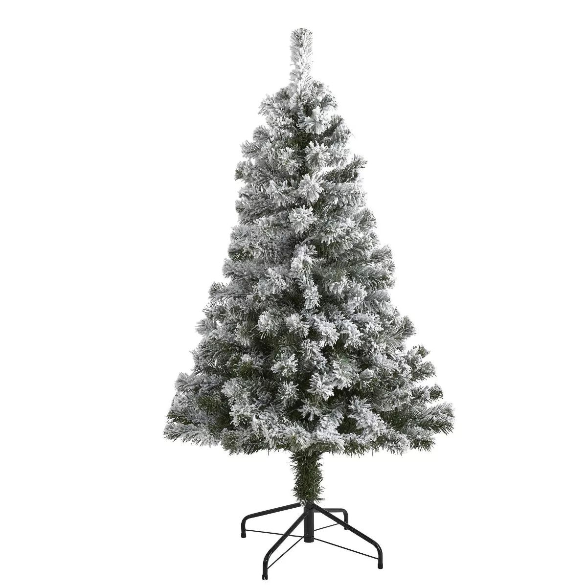 Nearly Natural Unlit Flocked West Virginia Artificial Christmas Tree | Target