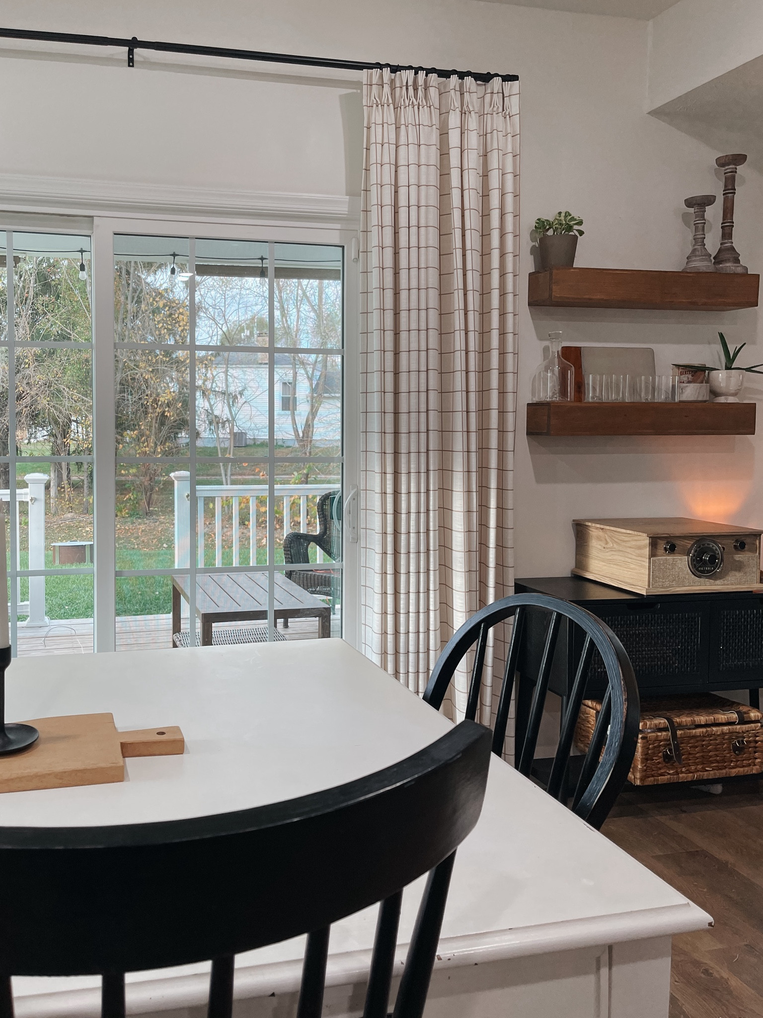 It's all in the details! ✨ I just switched out my curtains for a sophisticated, high-end look that instantly elevated my space. This Stefana Silber Print in Windowpane white beige from Two Pages Curtains has a gorgeous triple pleat header that adds structure and elegance. They’re perfectly tailored to my windows and the memory training ensures these curtains hold their beautiful shape effortlessly. 🖤 #twopageshome #customcurtains #curtains 

#LTKHome #LTKSaleAlert